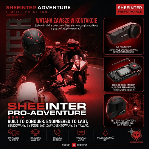 SHEEINTER - Interkom Motocyklowy FreedConn
